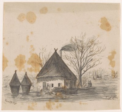Manzara (nesne üzerindeki başlık) by Dirk Arnoldus Tavenraat (signed by artist)