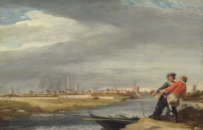 Zwolle Manzarasıyla Ağı Çekmek by Dirk Hardenstein
