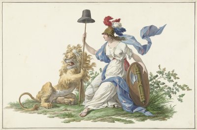 Batavia Donanması bayrağı modeli, 1796 by Dirk Langendijk