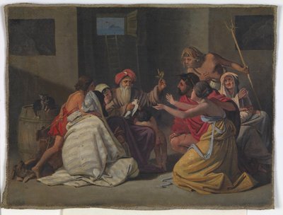 "Gemideki Nuh" resminin taslağı by Ditlev Blunck
