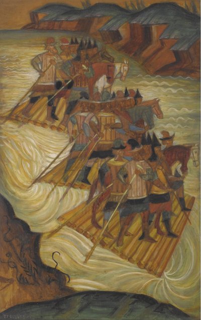 Nehri geçmek by Dmitri Semyonovich Stelletsky