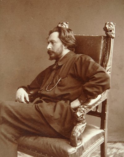 Leonid Andreyev, Rus yazar, 20. yüzyılın başlarında by Dmitri Spiridonovich Zdobnov