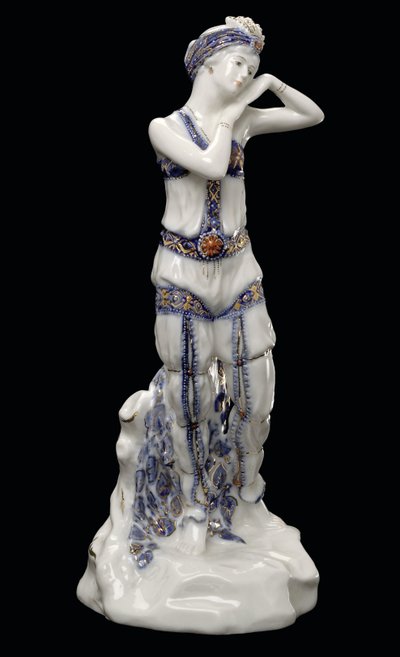 Tamara Karsavina (1885-1978) N. Rimsky-Korsakov - Dmitry Iosifovich Ivanov (1880-1938) tarafından Bale Scheherazade