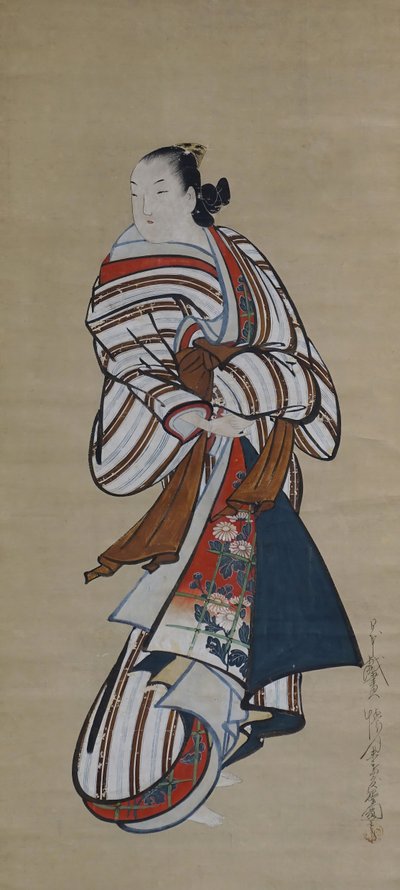 Omzunun Üzerinden Bakarak Daimi Fahişe, ca. 1715. by Dohan Kaigetsudo