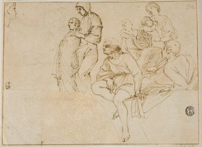 Korkuluk Üzerindeki Figürler by Domenichino