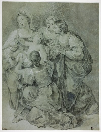 Dörtlü Kadın ve Çocuk Grubu by Domenichino