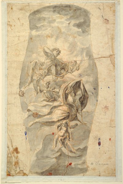 Apollo ile Tavan Tasarımı by Domenico Antonio Vaccaro