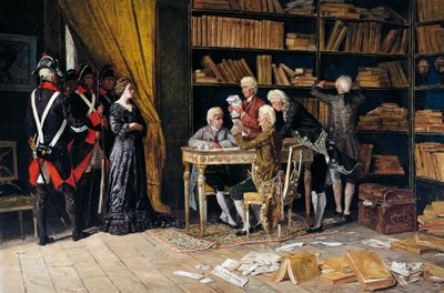 Eleonora Pimentel'in evini aramak, Domenico Battaglia'nın tablosu (1842-1921), tuval üzerine yağlı boya by Domenico Battaglia