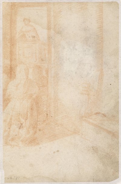 Minberde bir vaizin görünümü by Domenico Beccafumi