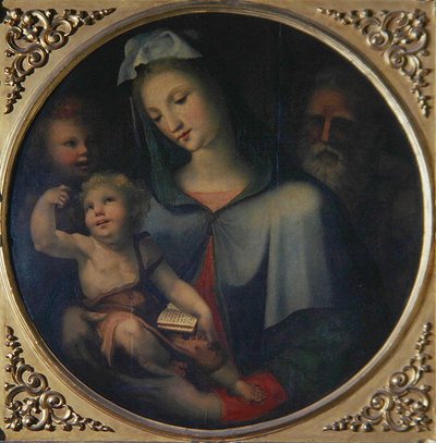Genç Vaftizci Yahya ile Kutsal Aile, c.1518 (panelde yağlı boya) by Domenico Beccafumi