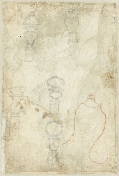 Düğme çizimleri by Domenico Campagnola (possibly)
