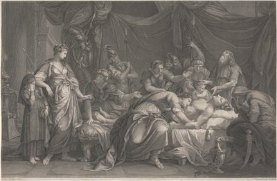Andromache Hector'un Ölümüne Ağlıyor by Domenico Cunego