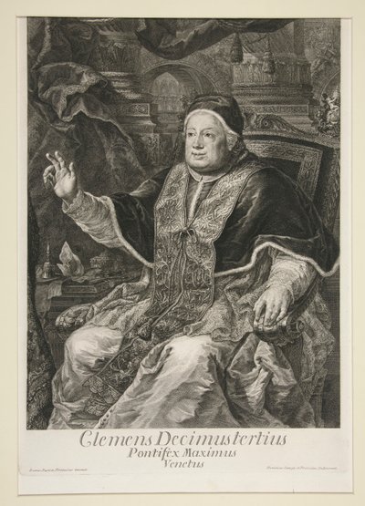 Papa Clement XIII by Domenico Cunego