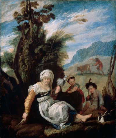 Adem ve Havva, 1588 by Domenico Fetti or Feti
