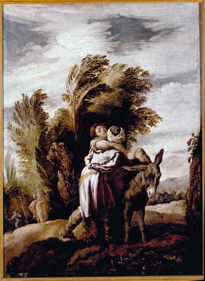 İyi Samiriyeli benzetmesi (tuval üzerine yağlı boya by Domenico Fetti or Feti