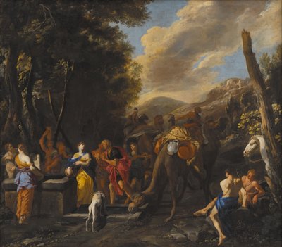 Rebecca ve Eliezer Kuyuda by Domenico Gargiulo