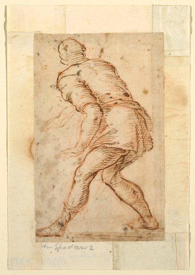Bir Adamın Figür Çalışması by Domenico Gargiulo, called Micco Spadaro