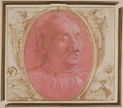 Yaşlı Bir Adamın Başı by Domenico Ghirlandaio