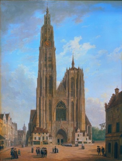 Anvers Katedrali by Domenico II Quaglio