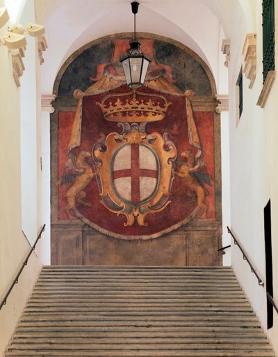 Cenova Cumhuriyeti Silahları (Fresco by Domenico Il Sarzana Fiasella