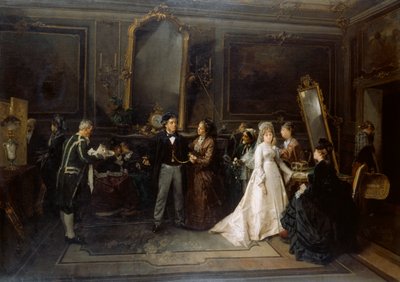 Evlilik duman oldu by Domenico Induno