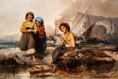 genç balıkçılar by Domenico Induno