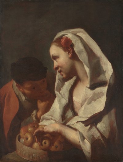 Meyve satan kız by Domenico Maggiotto (attributed to)
