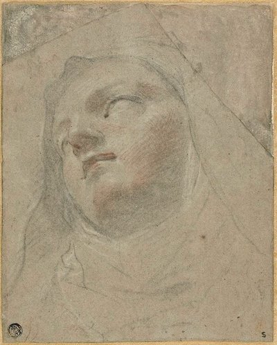 Dominikli Rahibe Başkanı: Saint Dominic'in Ecstasy'si için Çalışma by Domenico Maria Canuti