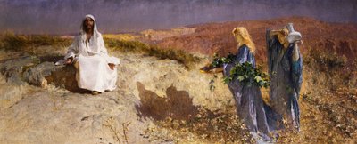 Çölde İsa by Domenico Morelli