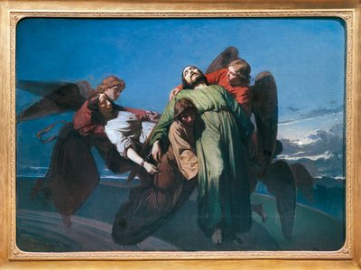 Melekler Tarafından Cennete Taşınan Hristiyan Şehitleri by Domenico Morelli