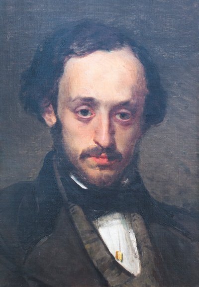 Genç bir adam olarak Pasquale Villari by Domenico Morelli