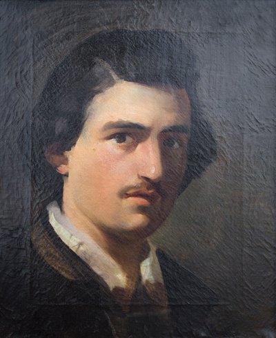 Neredeyse yirmi yaşında otoportre by Domenico Morelli