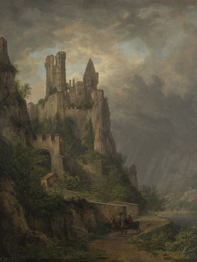 Orta Ren'deki Vautsburg by Domenico Quaglio