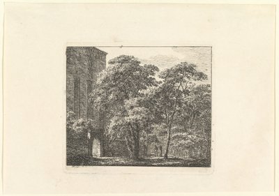 Bir Peyzajda Gotik Mimari, yaklaşık. 1807. by Domenico Quaglio II