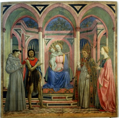Santa Lucia de Magnoli Altarpiece, yaklaşık 1447 by Domenico Veneziano