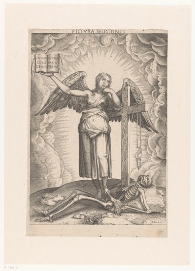 İnanç Alegorisi Pictura Religionis (nesne üzerindeki başlık) by Domenico Vito