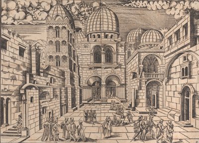 Kutsal Kabir Kilisesi, Kudüs, yak. 1546. by Domenico dalle Greche