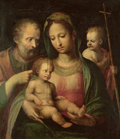Aziz John ile Kutsal Aile by Domenico di Pace Beccafumi  