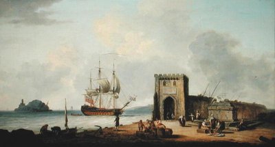 Akdeniz Limanı (tuval üzerine yağlı boya) by Dominic Serres