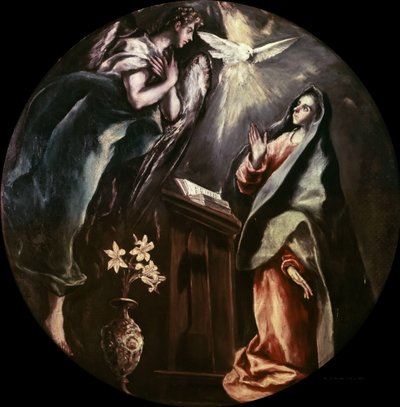Müjde, yaklaşık 1603. by Dominico El Greco