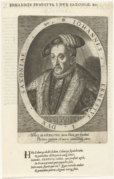 John Ernest 1521-1553, Saxe-Coburg Dükü, 1601 by Dominicus or Custodis Custos