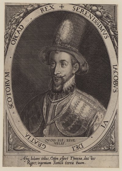 İskoçya Kralı VI. James (gravür) by Dominicus or Custodis Custos