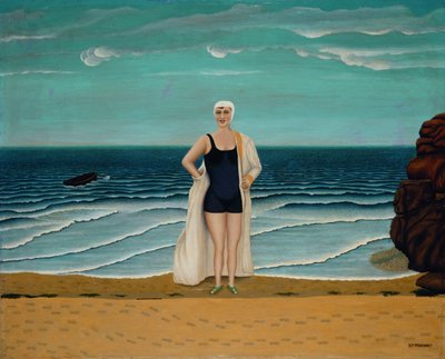 Kayalıklar ve deniz Uçurumlar ve deniz, 1931. by Dominique Peyronnet