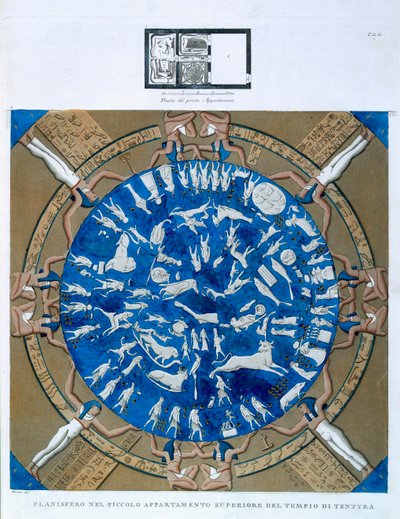 Dendera zodyakının astrolojik düzlem küresi, Hathor Tapınağı