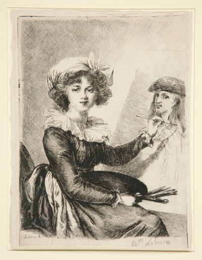 Louise-Elisabeth Vigée-Lebrun, (Mlle Lebrun) Uffizzi