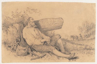 Uyuyan Tarla İşçisi by Dominique Louis Papety