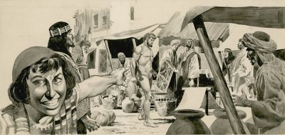 Isaiah çıplak yürüyor by Don Lawrence