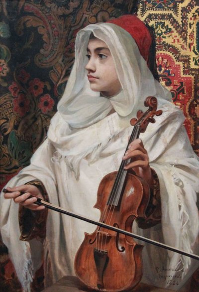 Arap volin oyuncusu by Don Pedro di Figueredo Americo