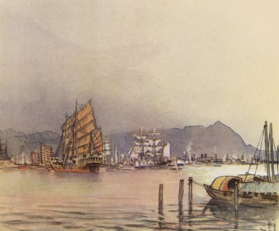 Hong-Kong (renkli litho) by Donald (after) Maxwell