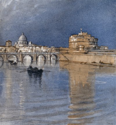 Roma ve Tiber (renkli taş) by Donald (after) Maxwell